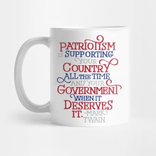 Patriotism by Mark Twain Mug